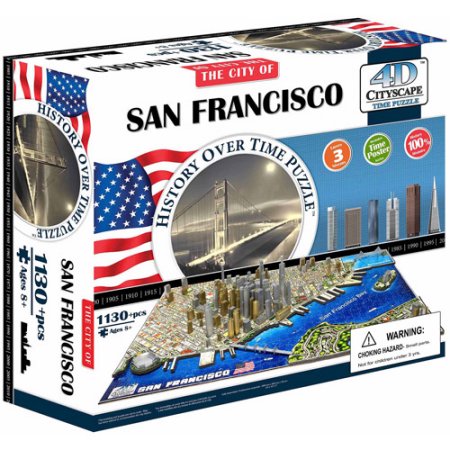 4d puzzle világhírű városok: San Francisco 4d puzzle - cityscape